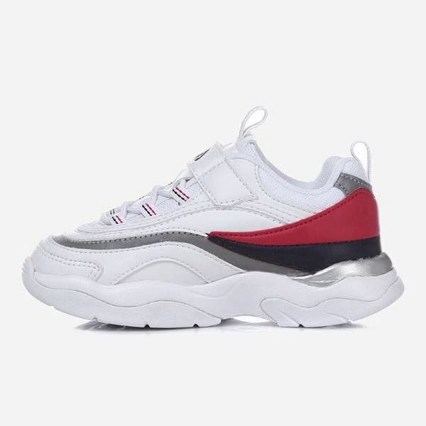 Fila Ray Boy's Sneakers - White/Red,NZ 986-17280